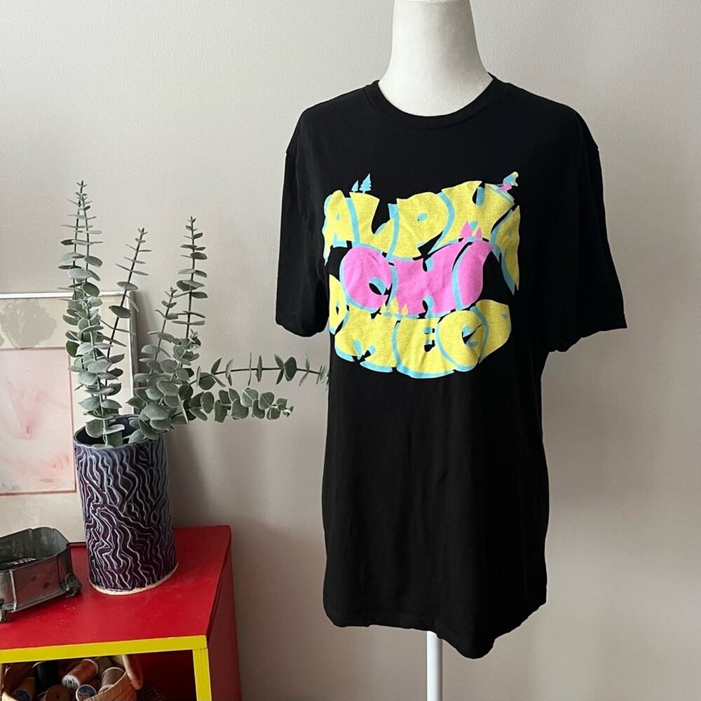 Alpha Chi Omega AXO Sorority Black Graphic Tee